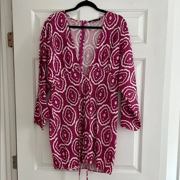 Zara Pink and White dress - Picture 2 of 5